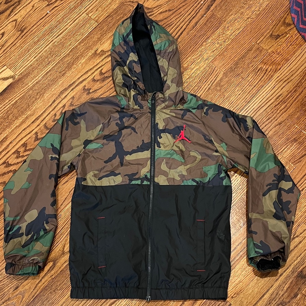 Boys Nike Jordan Hooded Windbreaker Jacket